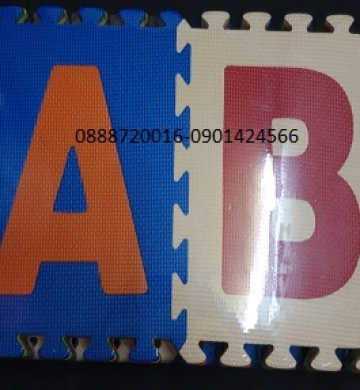 THẢM XỐP CHỮ CÁI, HÌNH SỐ (300X300X10)MM