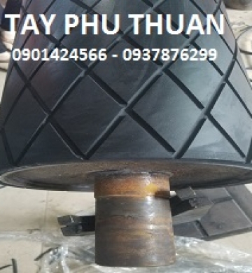 Bọc trục cao su trơn cao su răng 