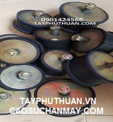 Cao su chân máy K120 có 2 đầu bulong