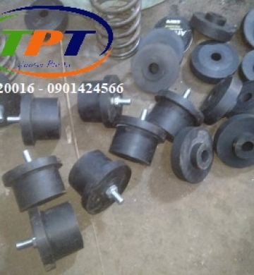 Đế cao su chống tron 1 đầu bu lông