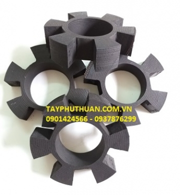 Cao su giảm chấn 6 cánh phi 98mm