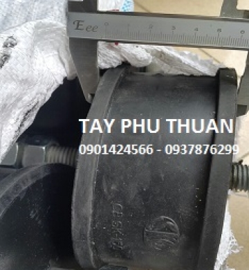Cao su giảm chấn k180 2 đầu bulong (phi180x H75x20)mm
