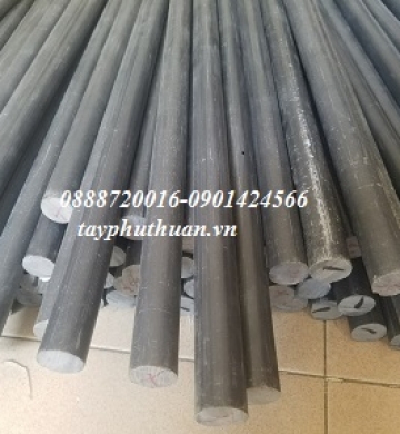 NHỰA CÂY TRÒN ĐẶC PVC MÀU XÁM 