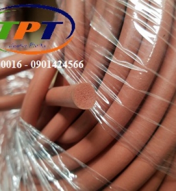 Gioang cao su xốp dạng tròn màu đỏ