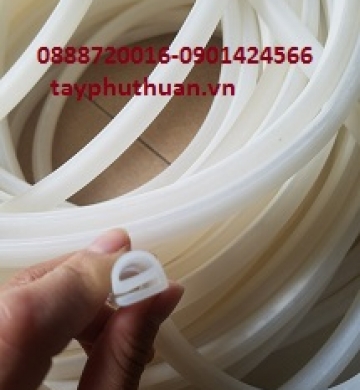 GIOĂNG CAO SU SILICONE TRẮNG CHỮ D