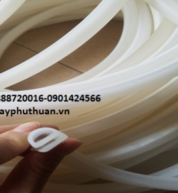 GIOĂNG CHỮ E BẰNG SILICONE TRẮNG