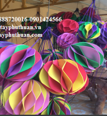 MÚT XỐP LÀM LỒNG ĐÈN HOA ĐĂNG TRANG TRÍ