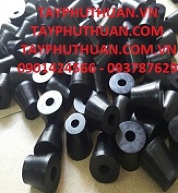 nut cao su chan de phi 20mm