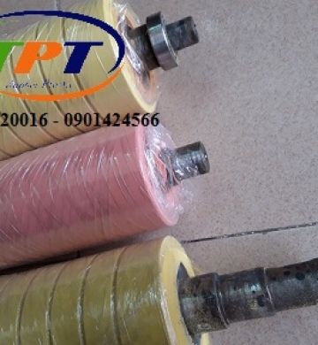 Đắp cao su lên trục cũ xẻ rãnh