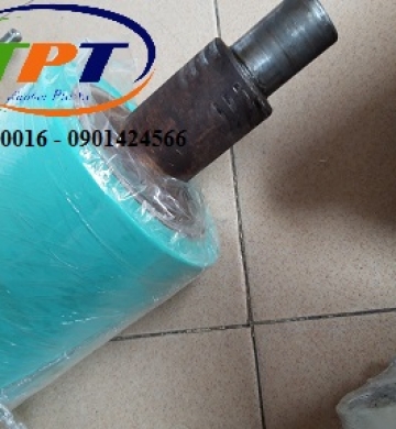 Đắp cao su lên trục sắt