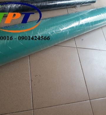 Đắp cao su màu lên trục