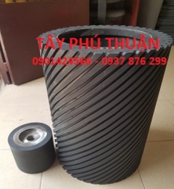 Đắp trục cao su sẽ rãnh chịu lực