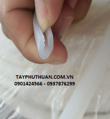 Ron silicon chữ U nẹp cửa kính tủ điện
