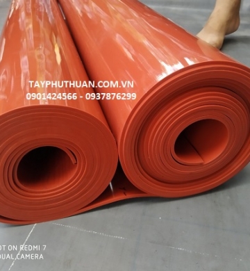 Ron silicon đỏ dẻo dày 5mm 
