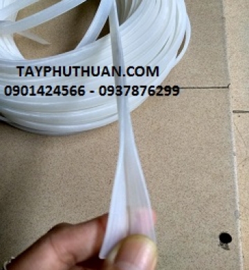 Silicon chữ V lắp cửa kính dày 8mm