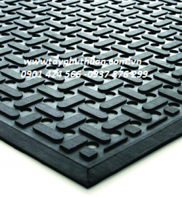Tấm cao su dạng lỗ sọc thoát nước