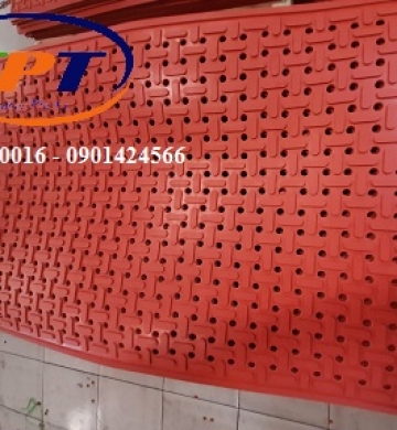 Tấm cao su đỏ dạng lỗ