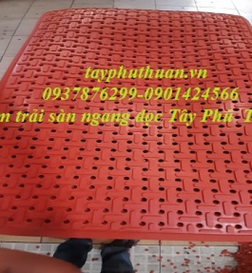 TẤM TRẢI SÀN NGANG DỌC MÀU ĐỎ
