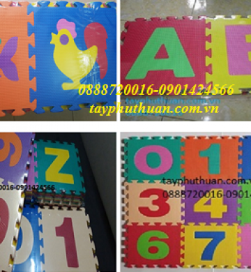 THẢM EVA LÓT SÀN EM BÉ CÓ VÂN CHỐNG TRƠN