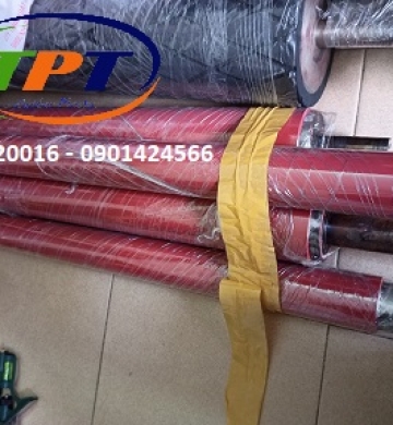 Trục silicone đỏ ép nhiệt